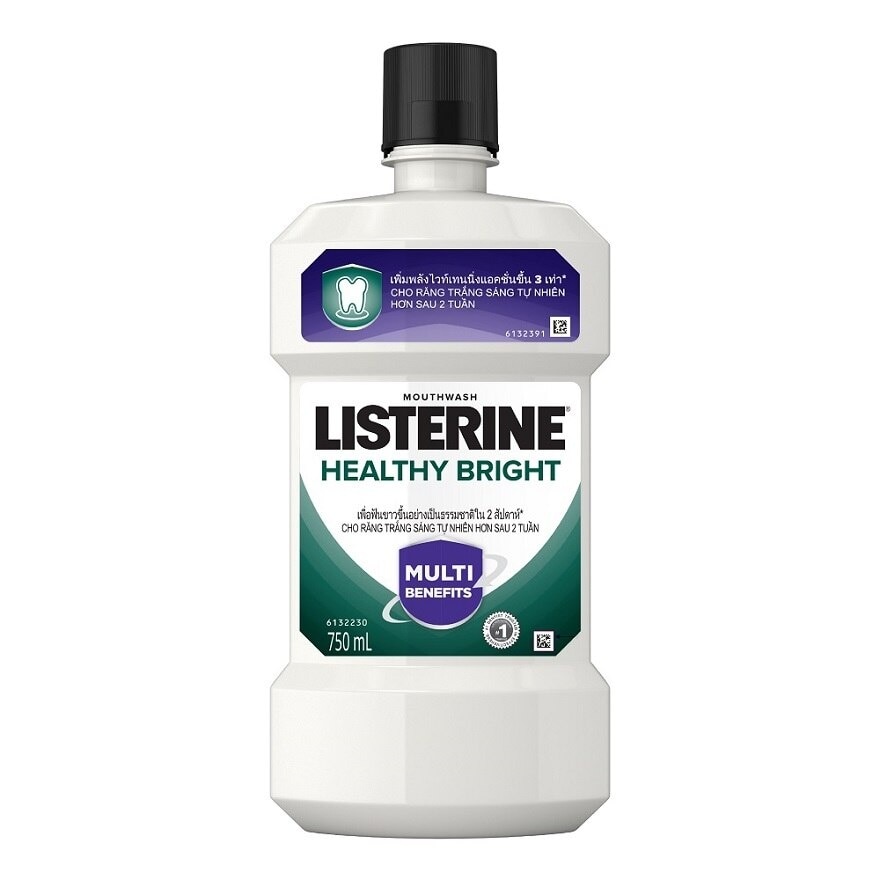 Listerine Mouthwash Healthy Bright 750 Ml.