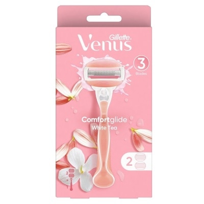 Gillette Gillette Venus Comfortglide White Tea Razor 1'S+Blades 2'S มีดโกน กำจัดขน