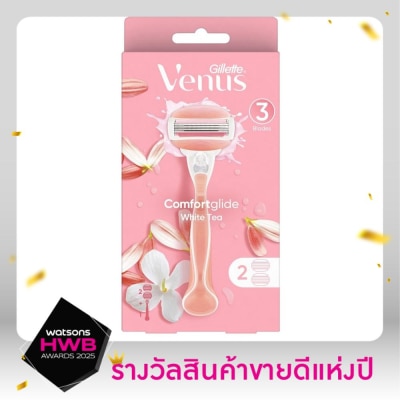 Gillette Gillette Venus Comfortglide White Tea Razor 1'S+Blades 2'S มีดโกน กำจัดขน