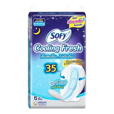 Sofy Sofy Cooling Fresh Night Slim Wing 35cm. 6 Pcs.