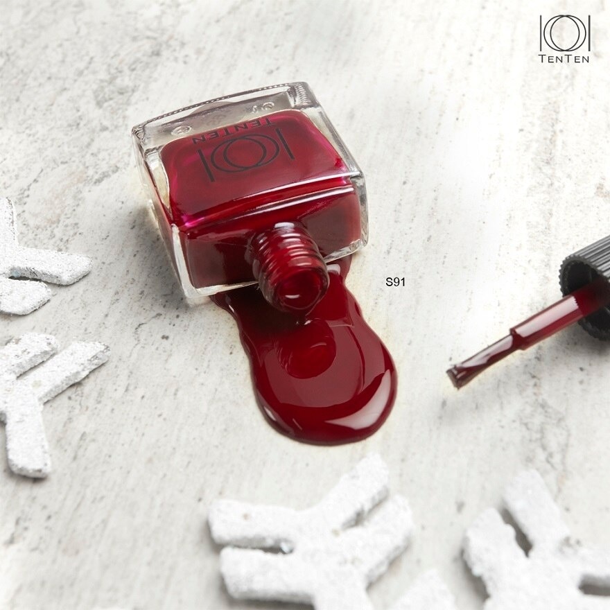 Ten Ten Nail Color 12ml. Red TTS91<BR>