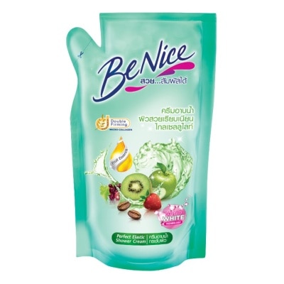 Benice Benice Shower Cream Perfect Elastic 400 Ml. (Refill) ครีมอาบน้ำ ผิวสวยกระจ่างใส