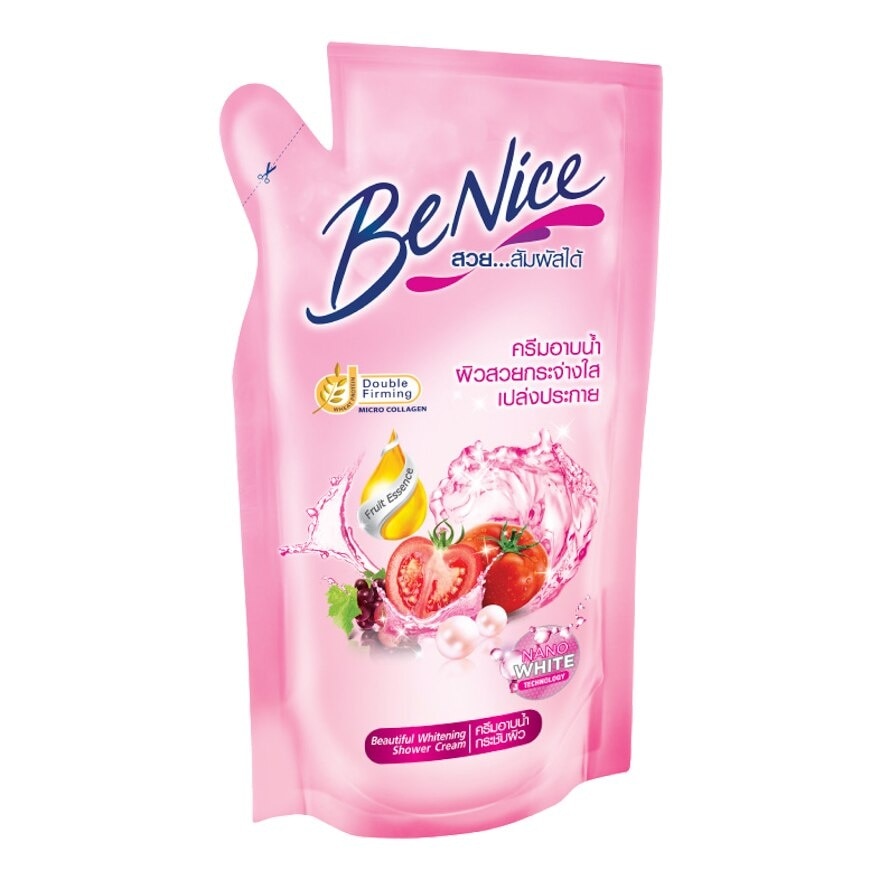 Benice Shower Cream Beautiful Whitening 400 Ml. (Refill)