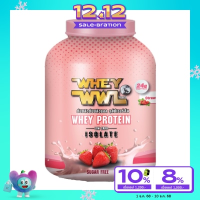 Whey WWL WWL Whey Protein Isolate Strawberry 4 Pound