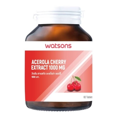 Watsons Watsons Acerola Cherry Extract 1000 Mg (Dietary Supplement Product) 60 tablets