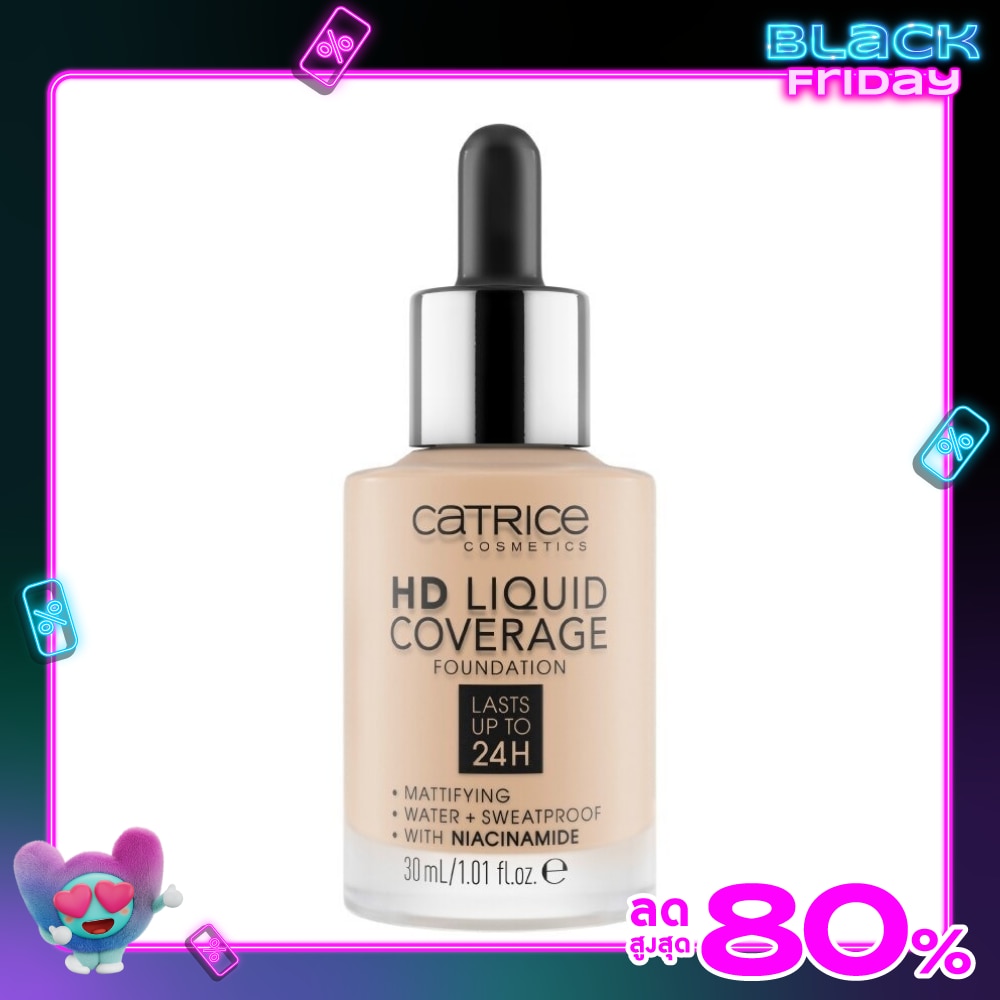 Catrice HD Liquid Coverage Foundation 30 ml. 010 Light Beige