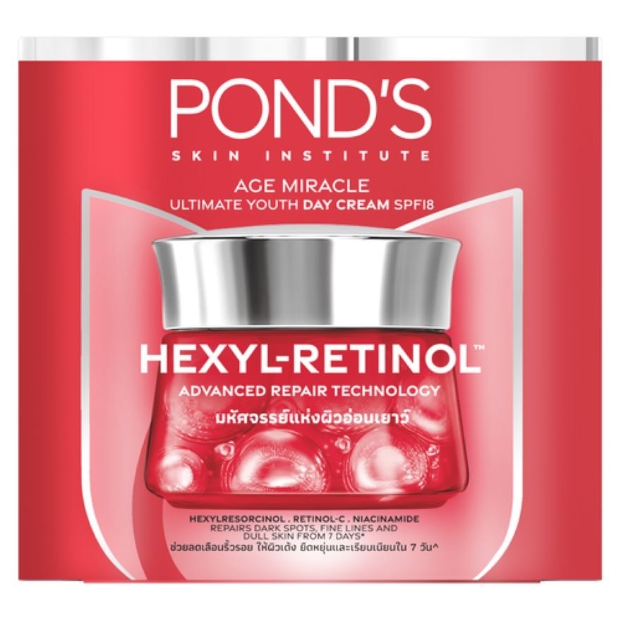 Pond'S Age Miracle Ultimate Youth Day Cream SPF18 Hexyl-Retinol 45 G.