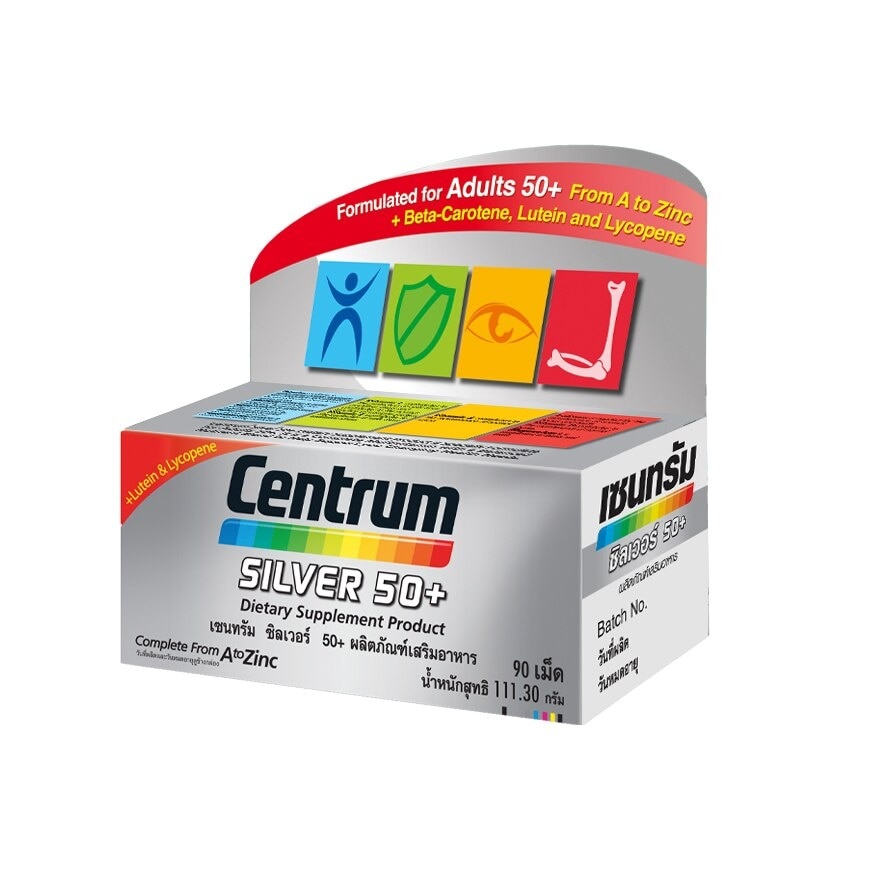 Centrum Dietary Supplement Product Silver 50+ 90 Tablets