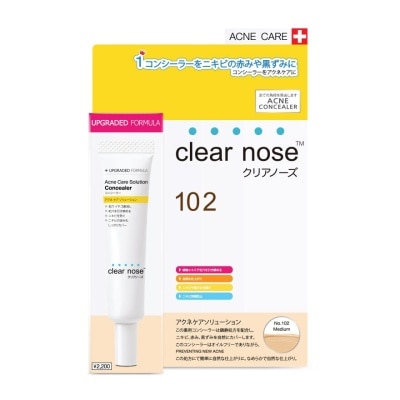 Clear Nose เคลียร์โนส แอคเน่ แคร์ โซลูชั่น คอนซีลเลอร์ 12 กรัม 102 (สำหรับกลาง ผิวสองสี)