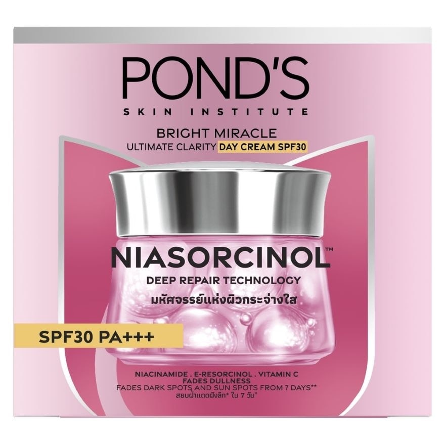 Pond'S Bright Miracle Ultimate Clarity Day Cream SPF30 PA+++ Niasorcinol 45 G.