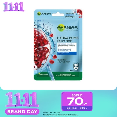 Garnier Garnier Skin Naturals Serum Mask Hydra Bomb Replumping Hydration 1'S image