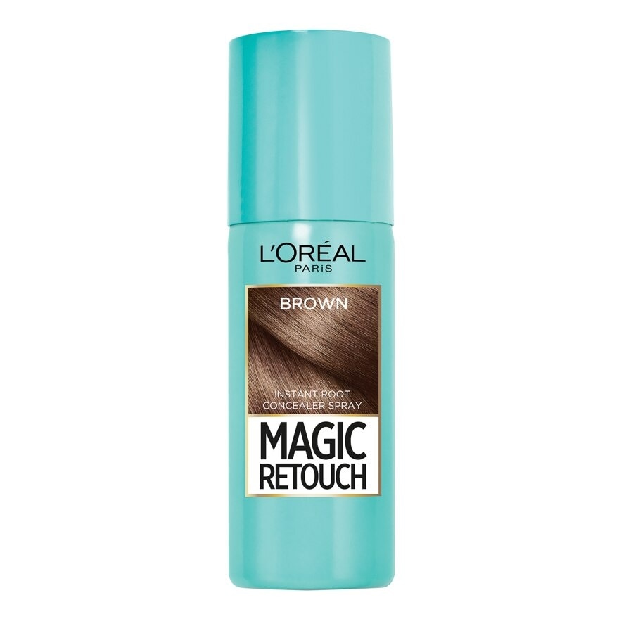 Magic Retouch ลอรีอัล ปารีส เมจิค รีทัช อินสแตนท์ รูท คอนซีลเลอร์ สเปรย์ สีน้ำตาล 75 มล.