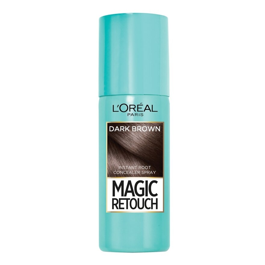 Magic Retouch ลอรีอัล ปารีส เมจิค รีทัช อินสแตนท์ รูท คอนซีลเลอร์ สเปรย์ สีน้ำตาลเข้ม 75 มล.