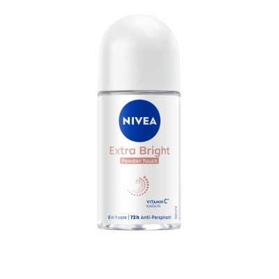 Nivea นีเวีย โรลออน เอ็กซ์ตร้า ไบรท์ พาวเดอร์ 50 มล. โรลออน ระงับกลิ่นกาย