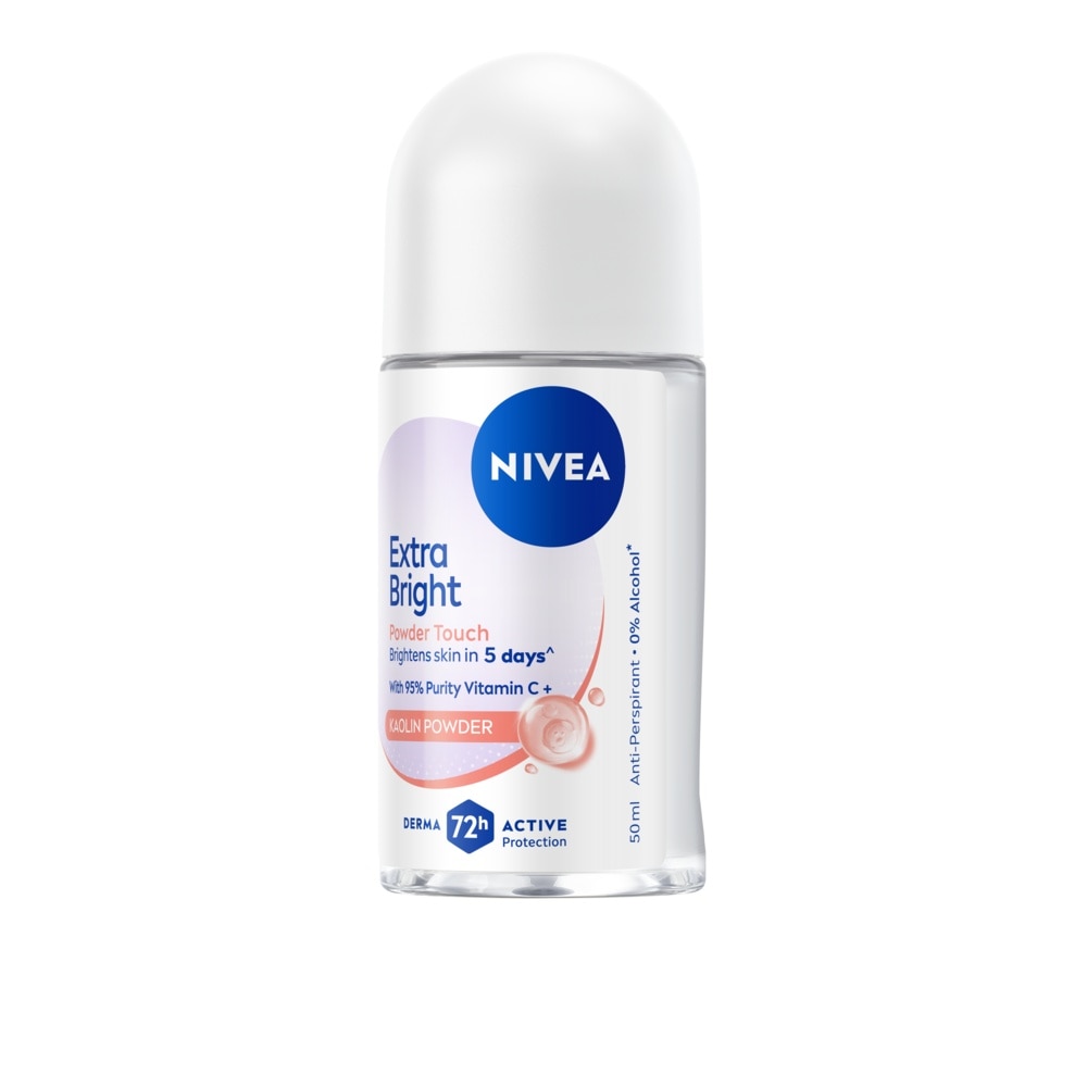 Nivea Roll On Extra Bright Powder 50 Ml. โรลออน ระงับกลิ่นกาย image