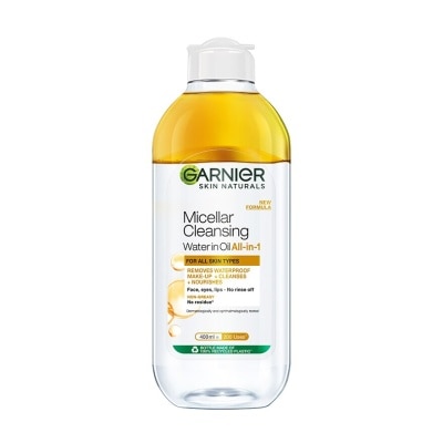 Garnier การ์นิเย่ ไมเซล่า คลีนซิ่ง วอเตอร์ อิน 400 มล. ล้างเครื่องสำอาง