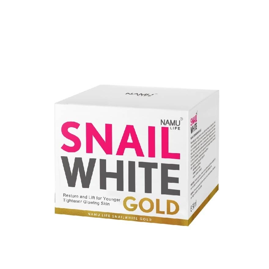 Namu Life Snail White Gold นามุ ไลฟ์ สเนลไวท์ โกล์ด ครีม 50 มล.