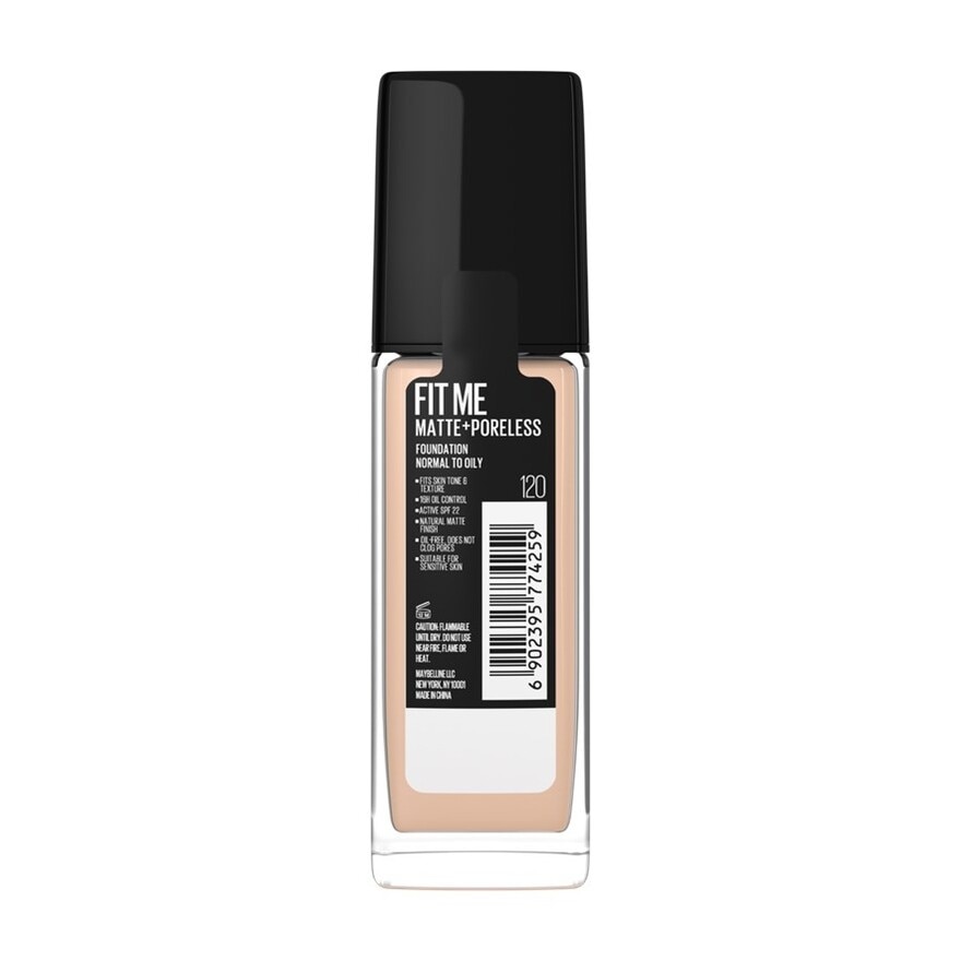 Maybelline Fit Me Matte And Poreless Foundation120 Classic Ivory