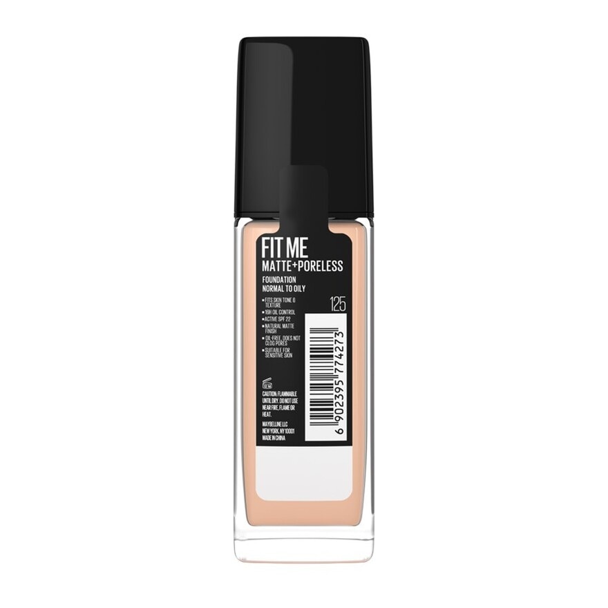 Maybelline Fit Me Matte And Poreless Foundation 125 Nude Beige