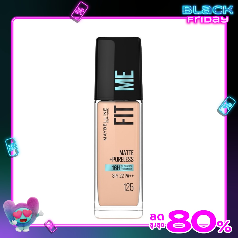 เมย์เบลลีน ฟิตมี แมท แอนด์ พอร์เลส ฟาวเดชั่น 30 มล. 125 NUDE BEIGE