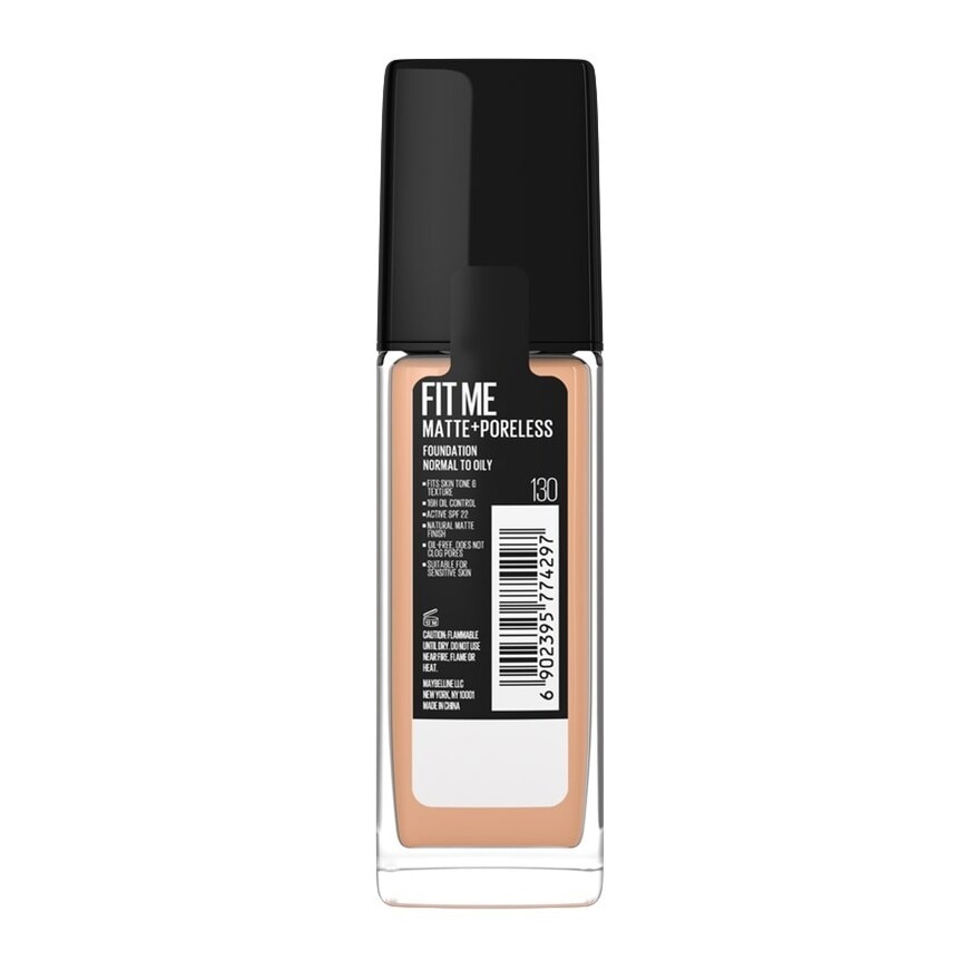 เมย์เบลลีน ฟิตมี แมท แอนด์ พอร์เลส ฟาวเดชั่น 30 มล. 130 Buff Beige