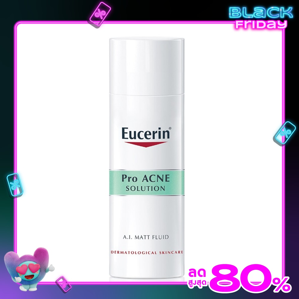 ครีมทาสิว Eucerin Pro Acne Solution Ai Matt Fluid ยูเซอริน โปรแอคเน่ ช่วยรักษาสิว