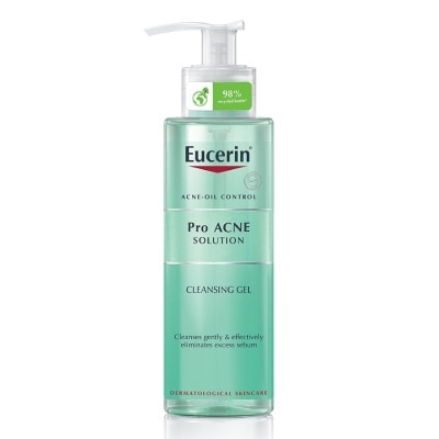 Eucerin เจลล้างหน้า Eucerin ProAcne Cleansing Gel ยูเซอริน โปรแอคเน่ คลีนซิ่ง 200 มล.