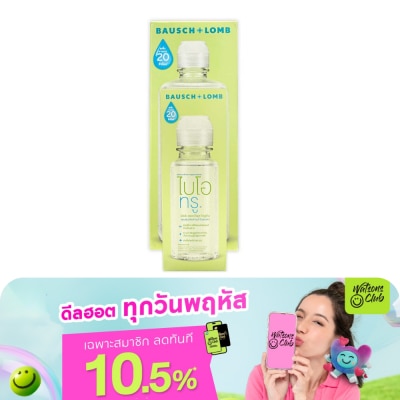 รีนิว - ไบโอทรู 300มล.+60 มล.ผลิตภัณฑ์ทำความสะอาดคอนแทคเลนส์