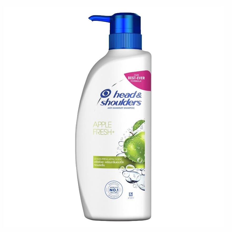 HeadShoulders Shampoo Anti Dandruff Apple Fresh+ 370 Ml. แชมพูขจัดรังแค