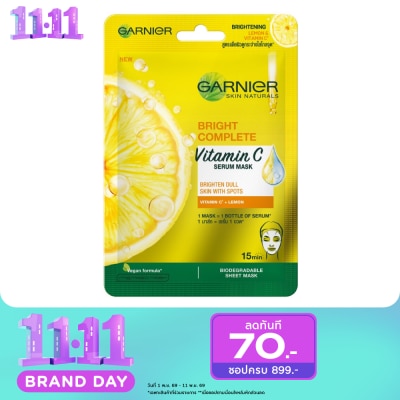 Garnier Garnier Skin Naturals Bright Complete Vitamin C Serum Mask 1'S image