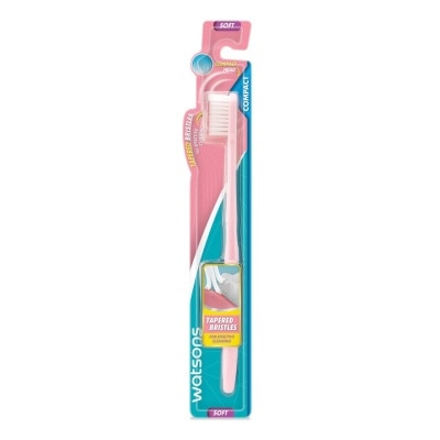 WATSONS วัตสันแปรงสีฟันสแตนดาร์ดคอมแพ็ค ขนแปรงนุ่ม 1ด้าม. image
