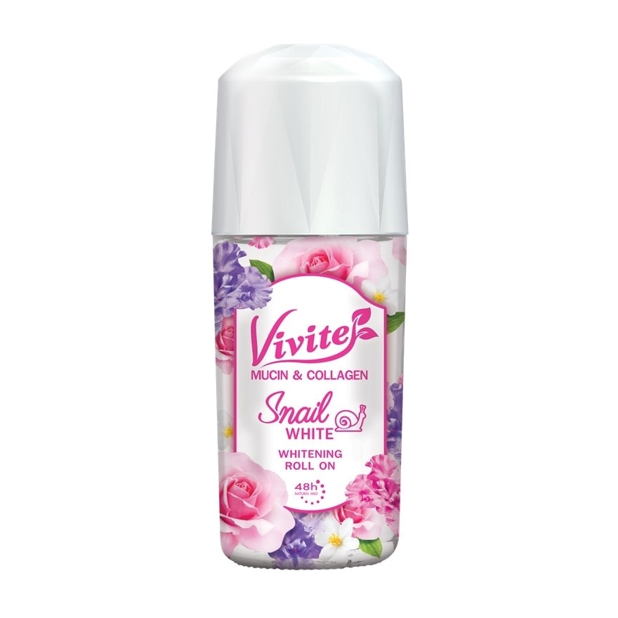 Vivite Deo Roll on Snail White Whitening 45 Ml. ระงับกลิ่นกาย