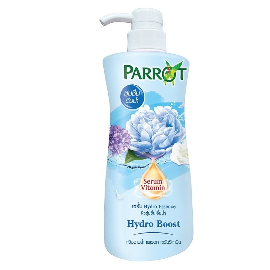 Parrot Liquid Soap Serum Vitamin Hydro Boost 450 Ml. ผิวชุ่มชื่น อิ่มน้ำ