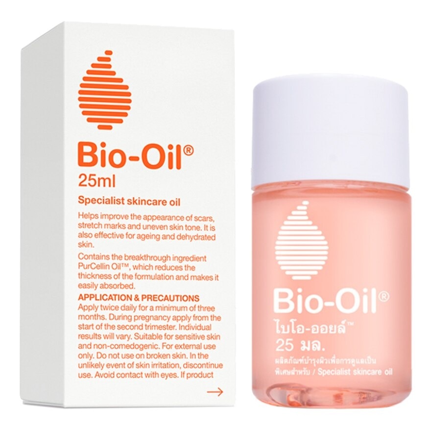 Bio Oil ไบโอ-ออยล์ ลดรอยแตกลาย รอยแผลเป็น ขนาด 25 มล.