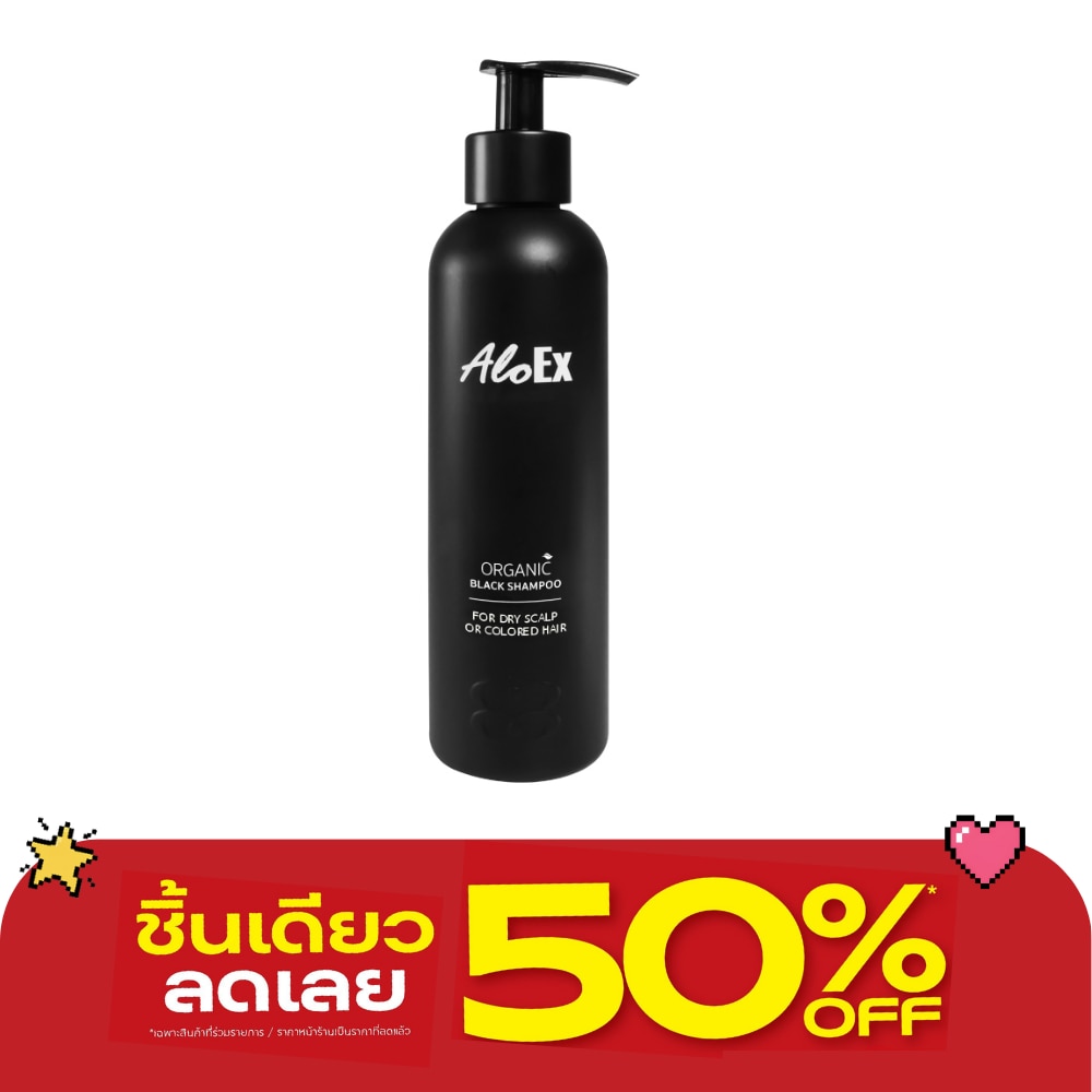 AloEx Black Shampoo 200ml. image