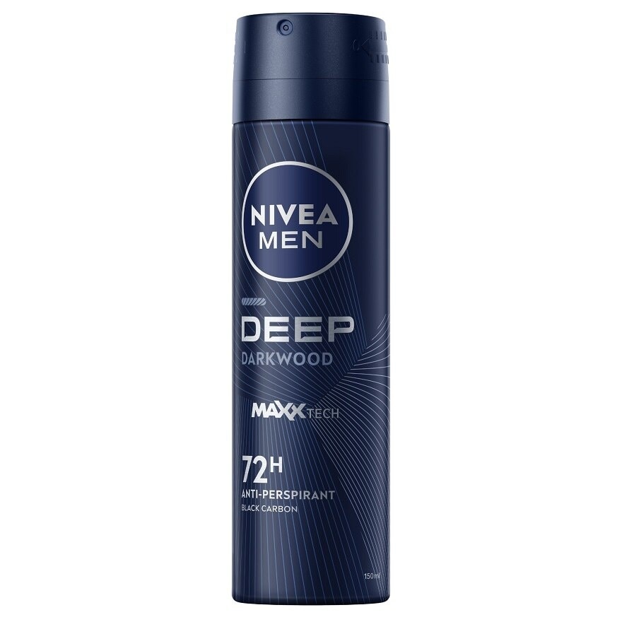 Nivea Men Deo Spray Deep Darkwood 150 Ml. ผู้ชาย สเปรย์ลดเหงื่อ ระงับกลิ่นกาย