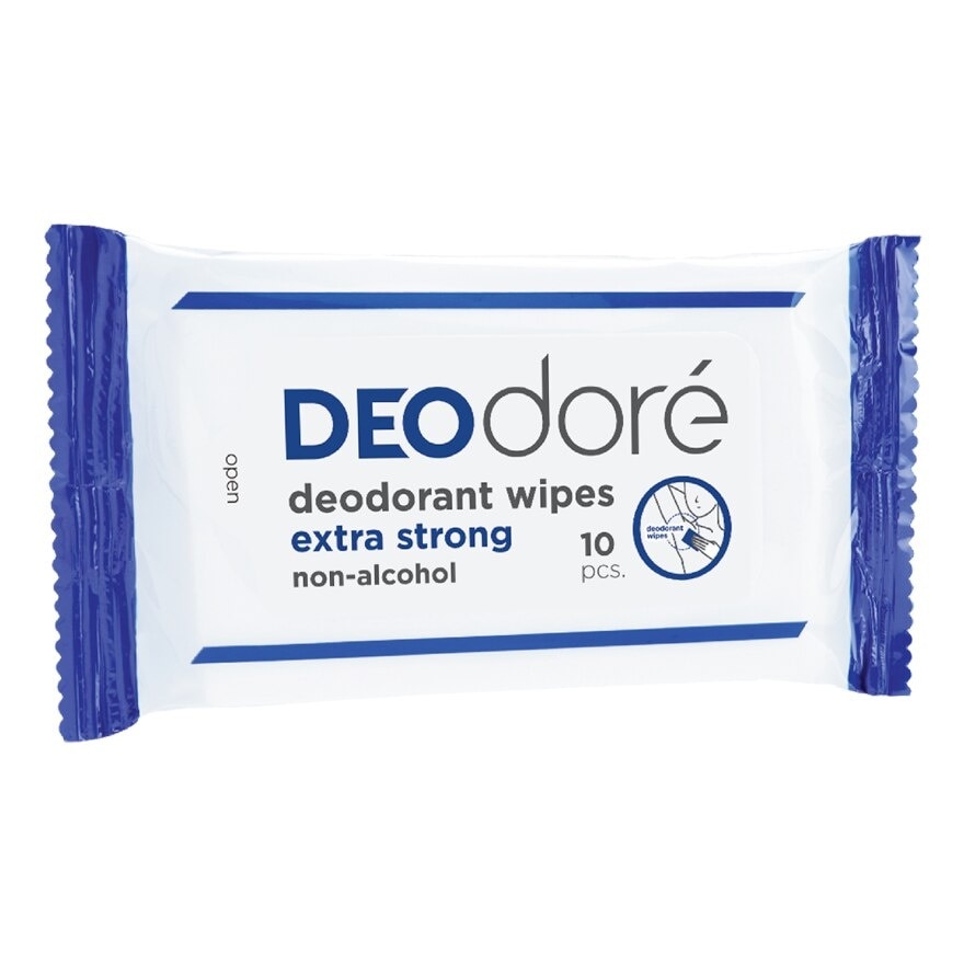 Deodore' Deodorant Wipes 10Pcs.For Men