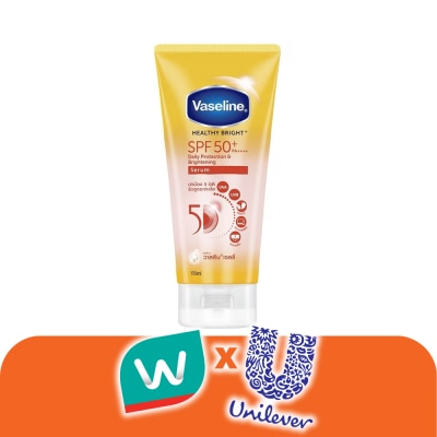 Vaseline - วาสลีน เฮลธี้ ไบร์ท เดลี่ โพรเทคชั่น แอนด์ ไบร์ทเทนนิ่ง เซรั่ม SPF50+ PA++++ 170 มล.