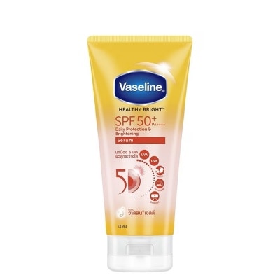 Vaseline วาสลีน เฮลธี้ ไบร์ท เดลี่ โพรเทคชั่น แอนด์ ไบร์ทเทนนิ่ง เซรั่ม SPF50+ PA++++ 170 มล.