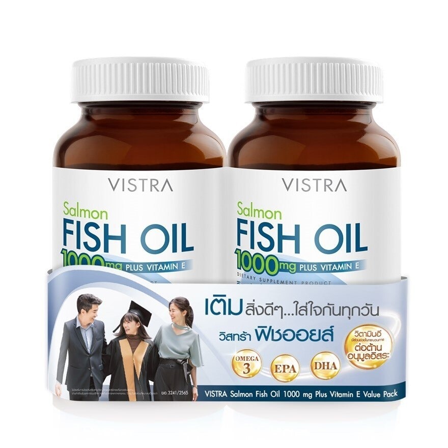 Vistra Salmon Fish Oil 1000mg (75Capsule+75Capsule)