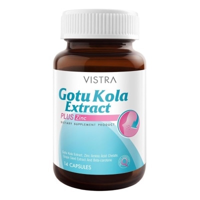 Vistra Vistra Gotu Kola Plus Zinc 14 Capsules