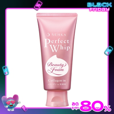 Senka เซนกะ เพอร์เฟ็ค วิป คอลลาเจน อิน เอ 120 กรัม วิปโฟม ล้างหน้า
