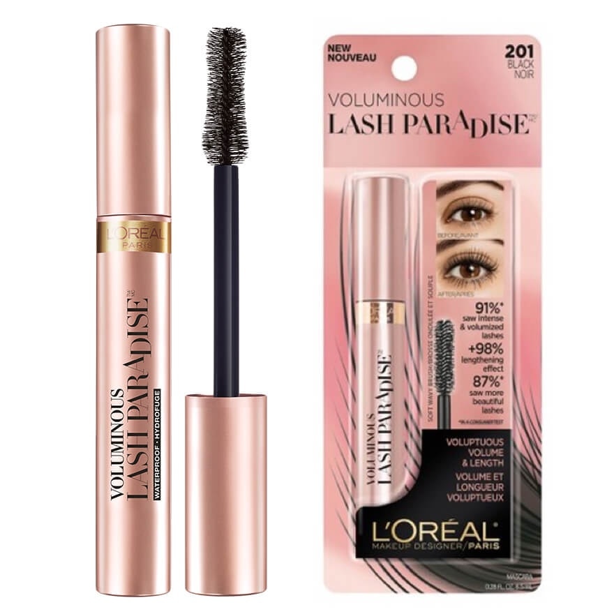 L'oreal Paris Vol Lash Paradise Waterproof Blackest Black