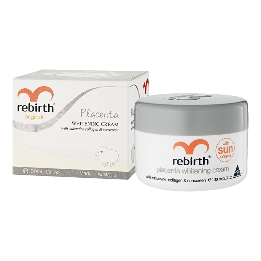 Rebirth Placenta Whitening Cream 100 Ml.+ Soap 70 G.