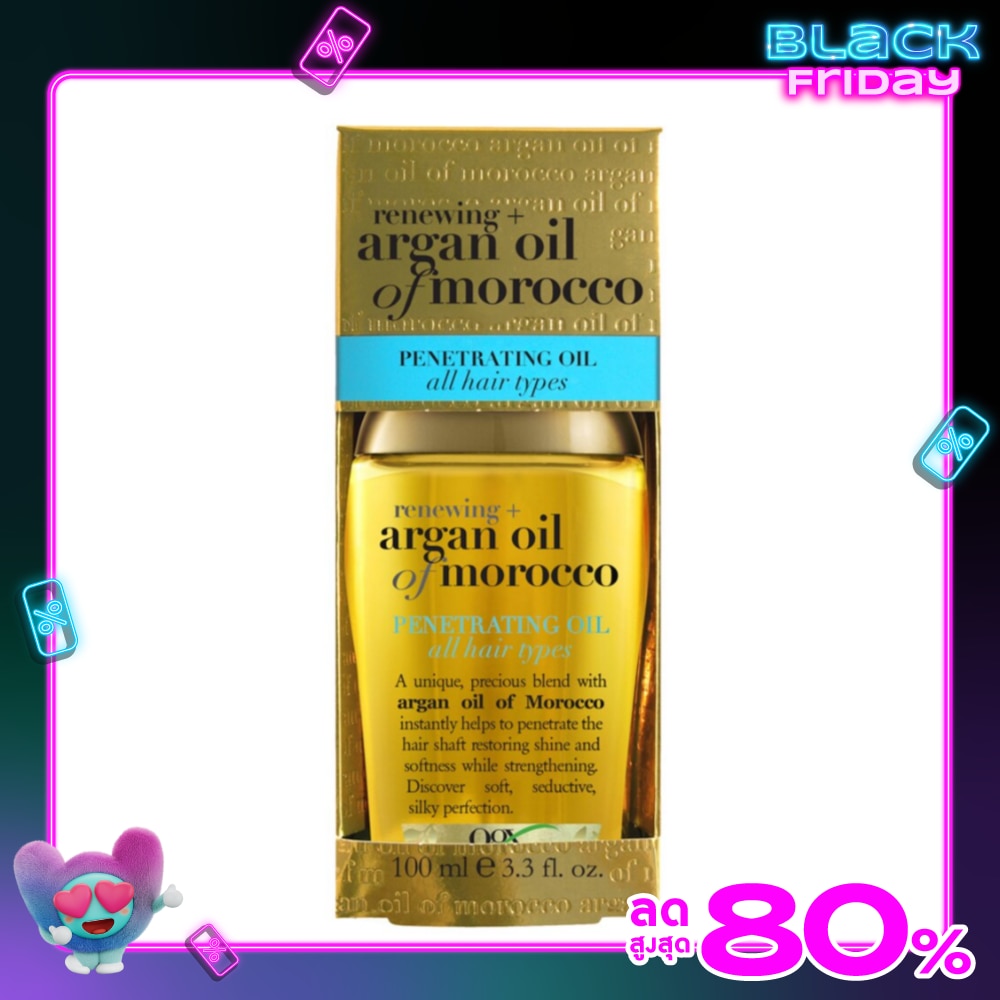 โอจีเอ็กซ์ รีนิววิ่ง + อาร์แกน ออยล์ ออฟ โมร็อกโก เพเนเทรตติ้ง ออยล์ 100 มล.