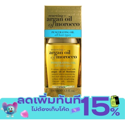 Ogx โอจีเอ็กซ์ รีนิววิ่ง + อาร์แกน ออยล์ ออฟ โมร็อกโก เพเนเทรตติ้ง ออยล์ 100 มล. image
