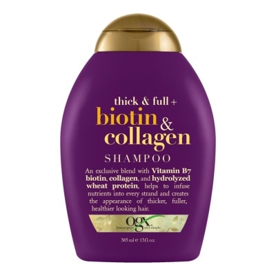 Ogx OGX Thick  Full + Biotin  Collagen Shampoo 385 Ml.