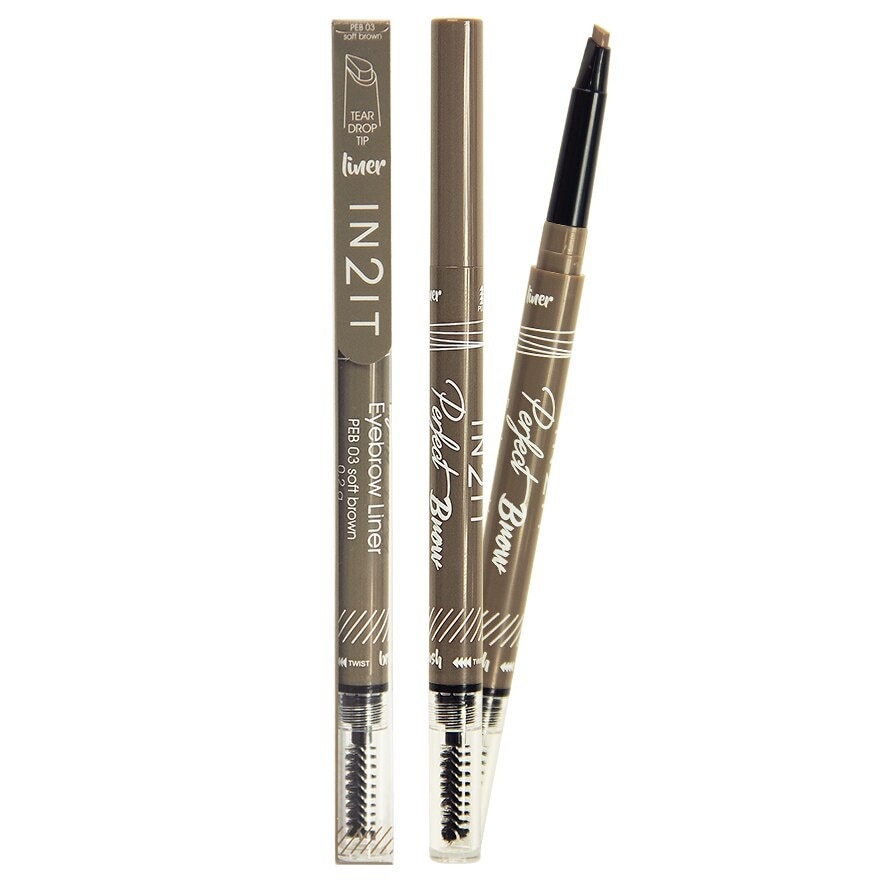 In2It Perfect Brow Eyebrow Liner PEB03 Soft Brown