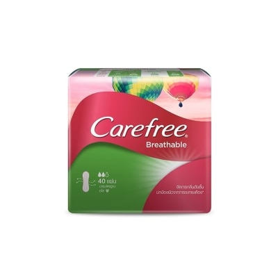 Carefree Carefree Breathable Aloe 40'S แผ่นอนามัย