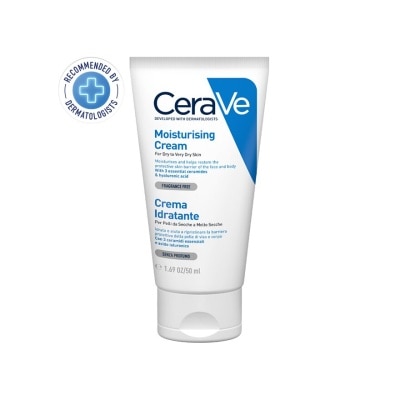 Cerave มอยซ์เจอร์ไรเซอร์ CeraVe Moisturizing Cream เซราวีมอยซ์เจอร์ไรซิ่งครีม 50 g.